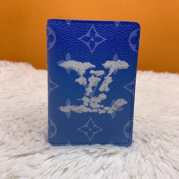 ❌SOLD❌ Louis Vuitton Clouds Pocket Organizer Card Wallet PO Virgil Abloh Blue - Picture 6 of 14